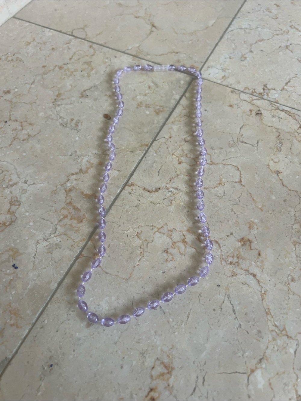 Lilac Beaded Necklace - Women Jewelry